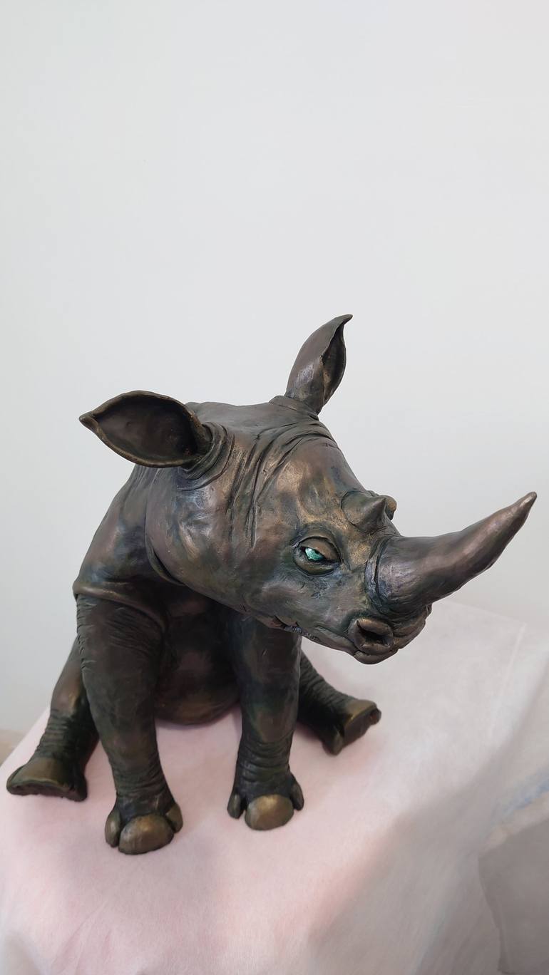 Original Art Deco Animal Sculpture by Maxim Ozernyj