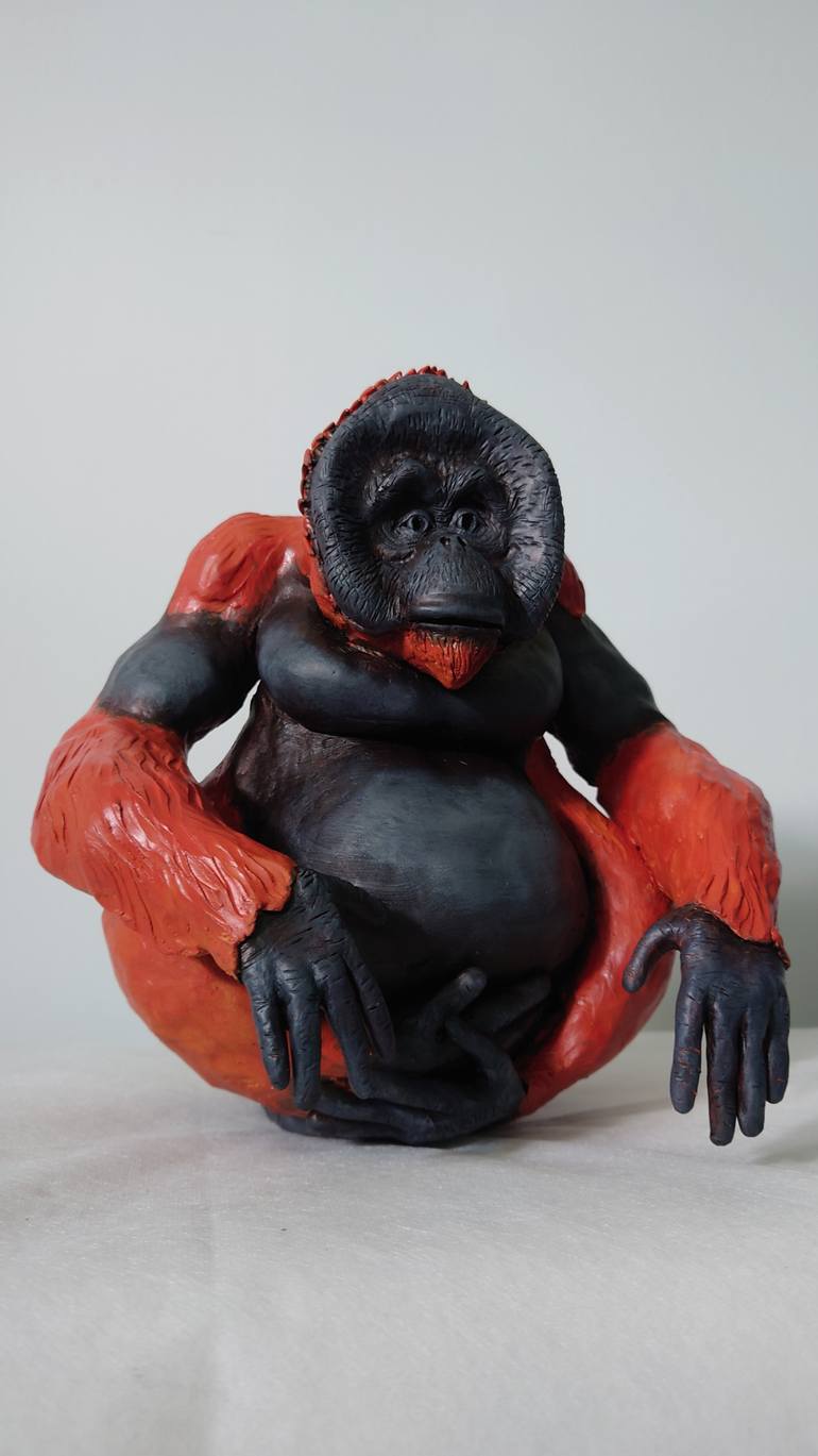 Original Art Deco Animal Sculpture by Maxim Ozernyj