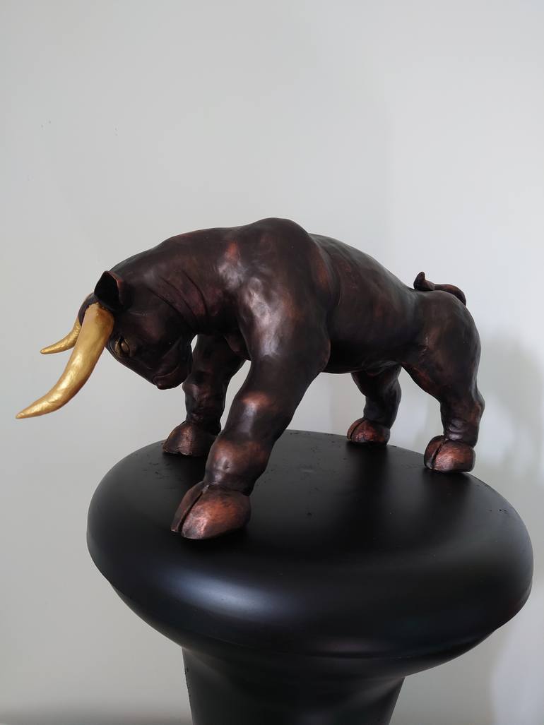 Original Art Deco Animal Sculpture by Maxim Ozernyj