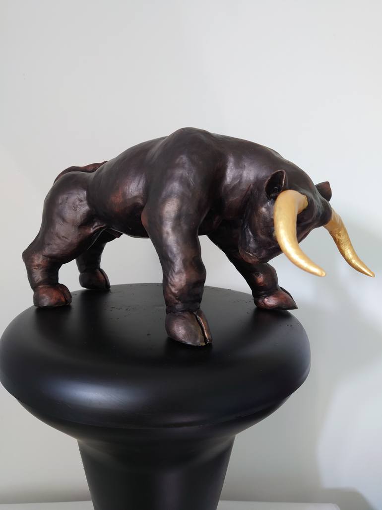 Original Art Deco Animal Sculpture by Maxim Ozernyj