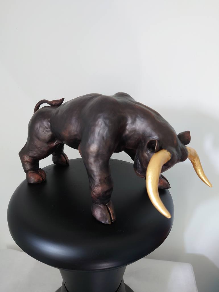 Original Art Deco Animal Sculpture by Maxim Ozernyj