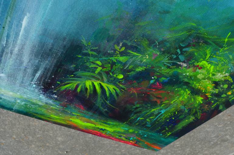Original Abstract Expressionism Landscape Painting by Pridavkova Art