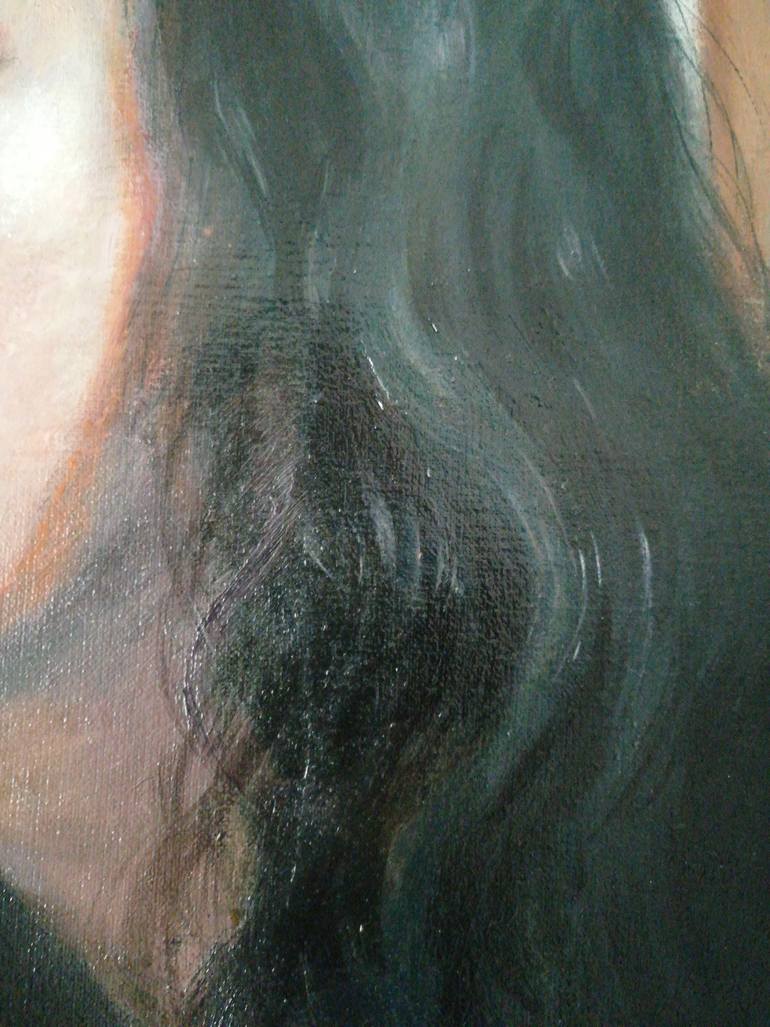 Original Portraiture Abstract Painting by Wenhang Fu