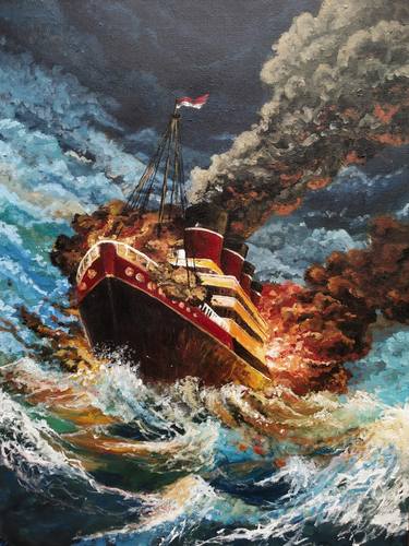 Print of Impressionism Boat Paintings by Noe Real