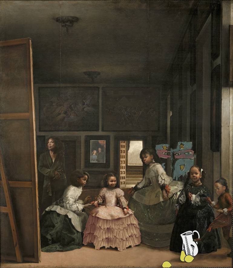 Original Baroque Pop Culture/Celebrity Digital by Zheng Li