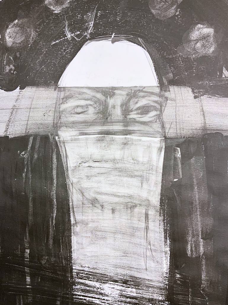 Original Black & White Women Drawing by Ivana Gille