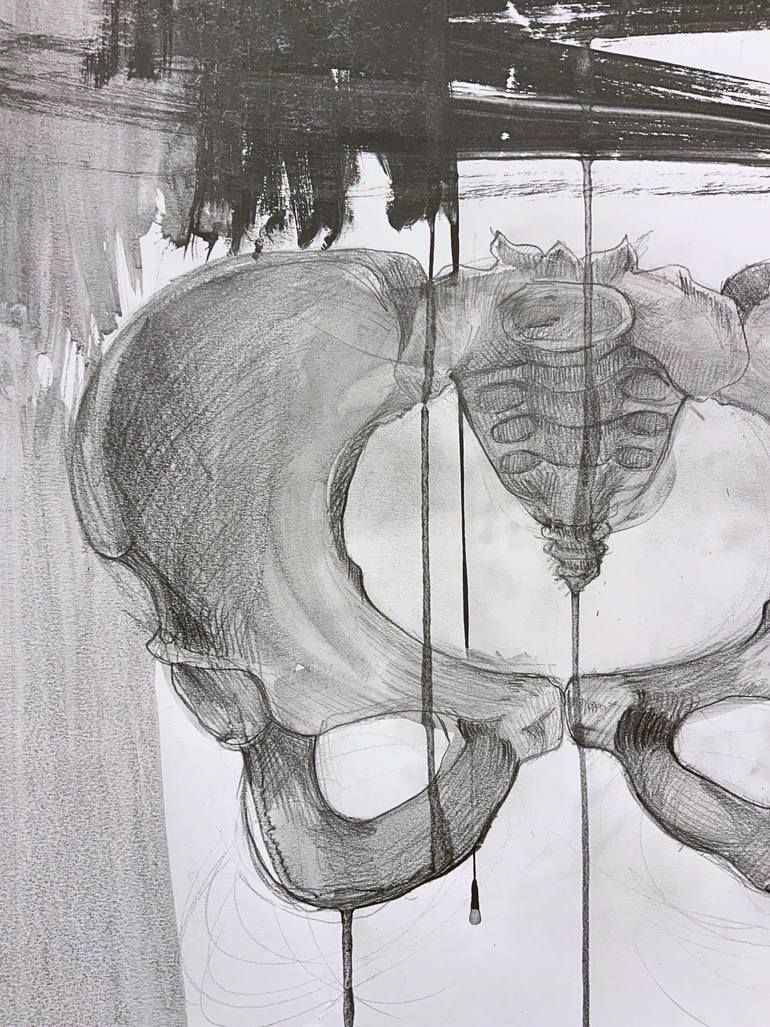 Original Black & White Women Drawing by Ivana Gille