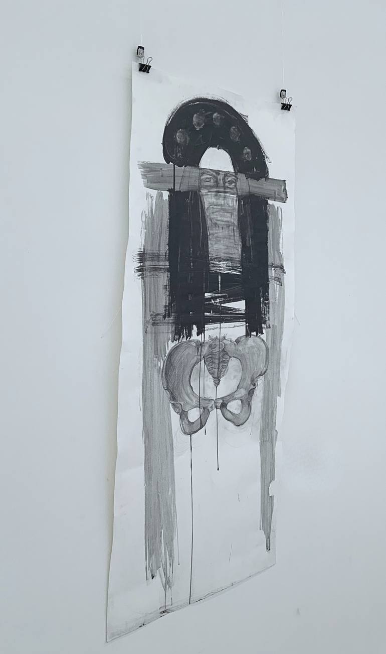 Original Black & White Women Drawing by Ivana Gille