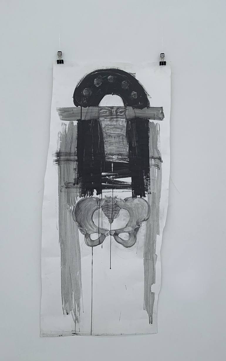 Original Black & White Women Drawing by Ivana Gille