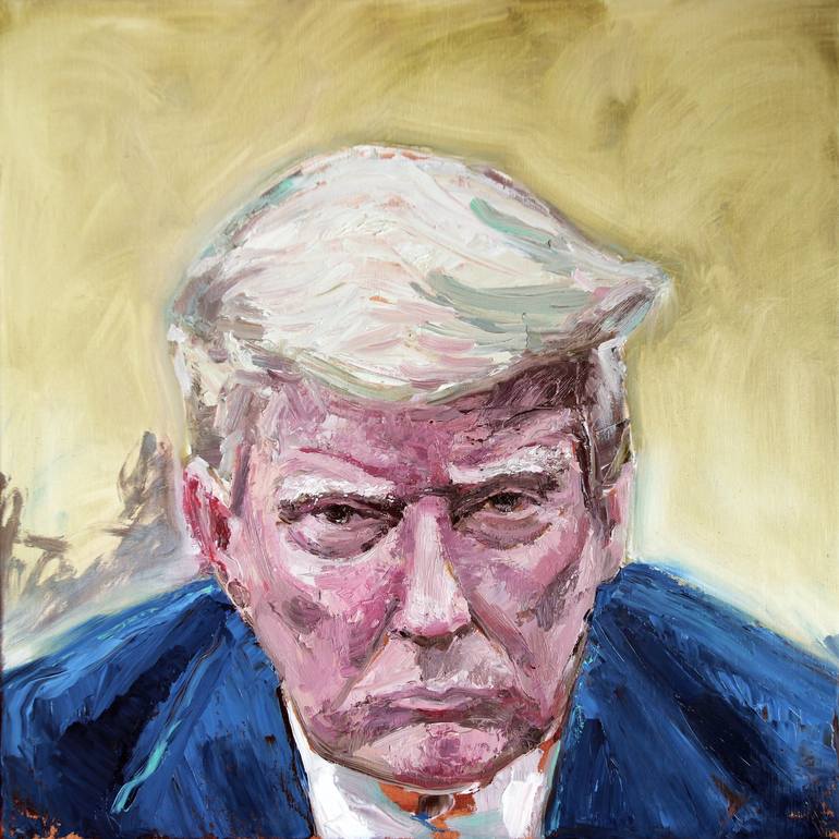 Original Expressionism Politics Paintings by Basilisa Bremer