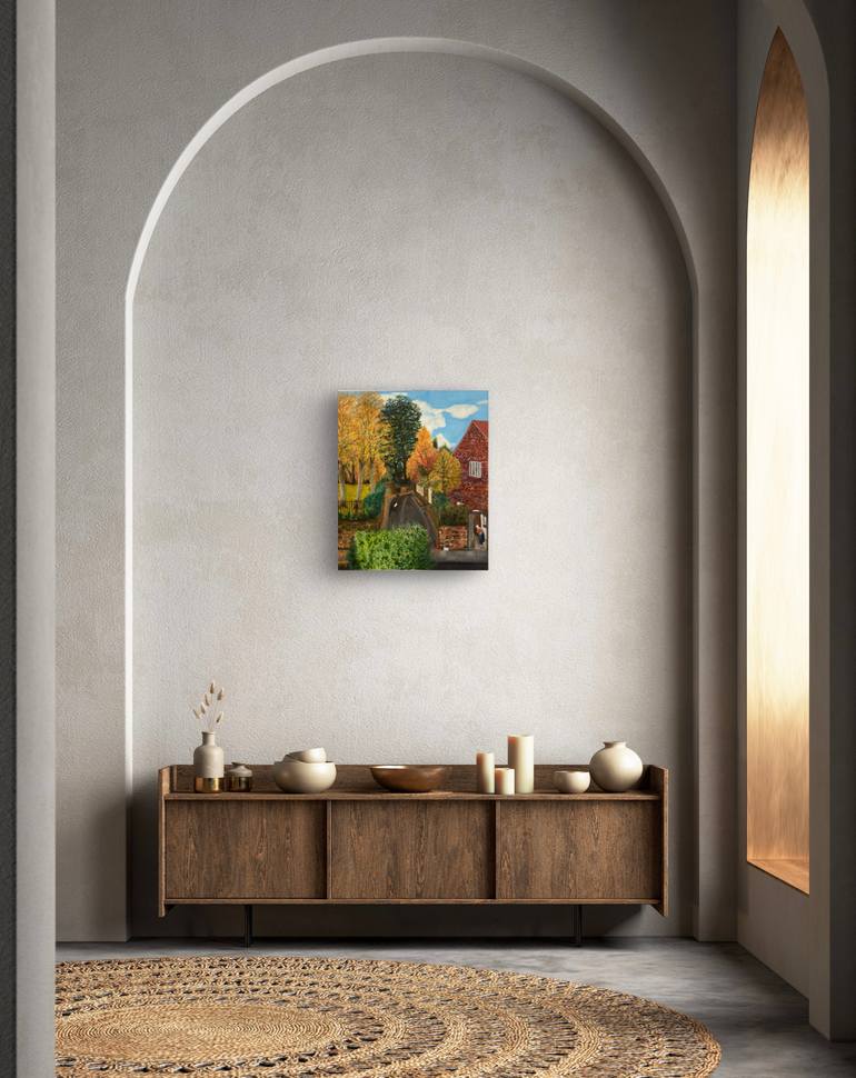 Original Baroque Landscape Painting by Denise Nuttall