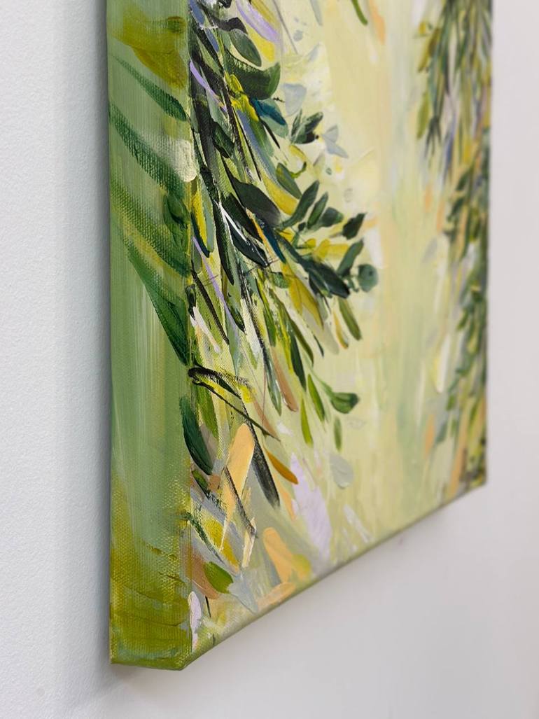 Original Contemporary Garden Painting by Yuliia Posyliuzhna