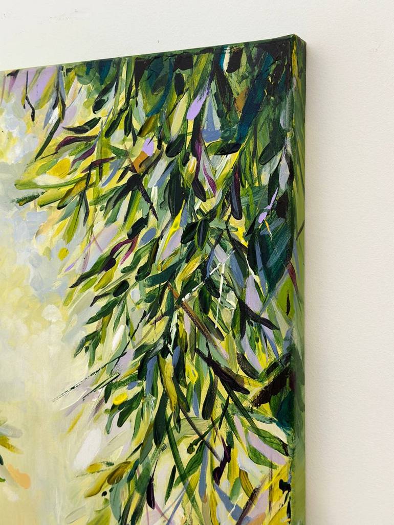 Original Contemporary Garden Painting by Yuliia Posyliuzhna