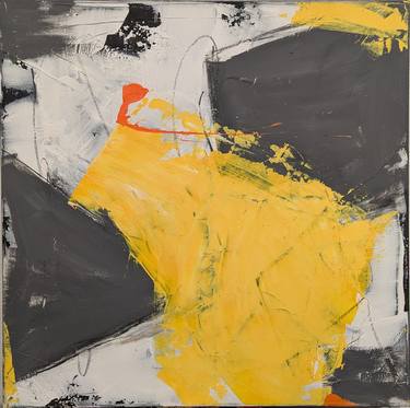 Original Geometric Abstract Mixed Media by Anna Remensberger