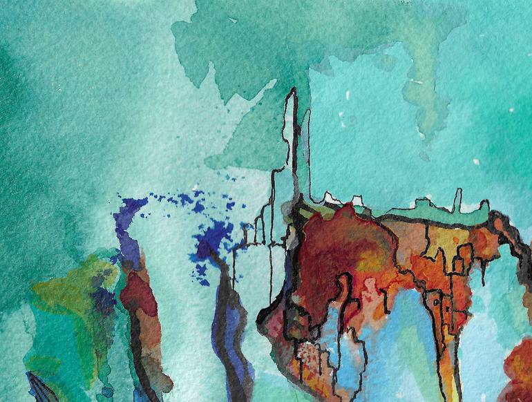 Original Abstract Expressionism Women Painting by Volodia Mesa Alvarez