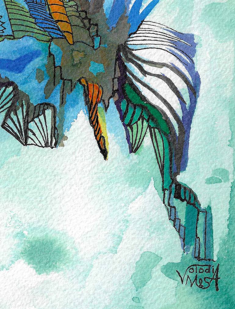 Original Abstract Expressionism Women Painting by Volodia Mesa Alvarez