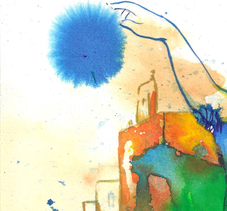 Original Abstract Expressionism Women Painting by Volodia Mesa Alvarez