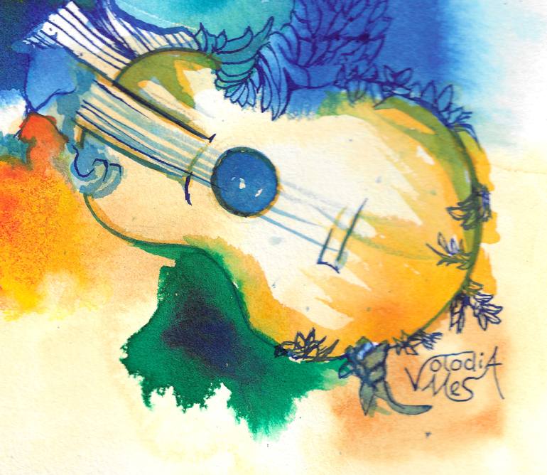 Original Abstract Expressionism Women Painting by Volodia Mesa Alvarez