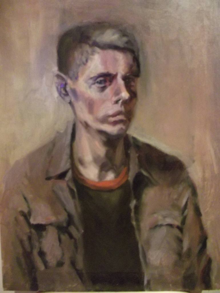 self-portrait Painting by Roman Kerimov | Saatchi Art