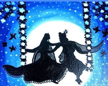 Original Classicism Religion Paintings by Rupa Dhawan