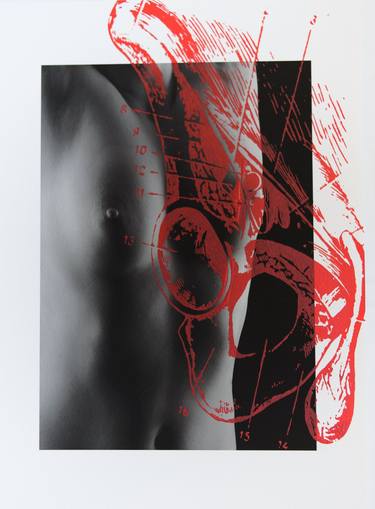 Original Conceptual Nude Printmaking by Gustavo L Pozza