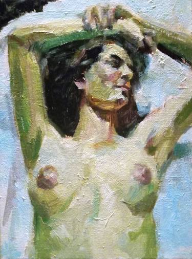 Original Expressionism Nude Paintings by Andy Tschoepe
