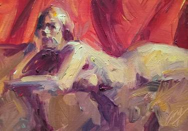 Original Expressionism Nude Paintings by Andy Tschoepe