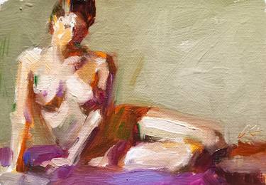 Original Expressionism Nude Paintings by Andy Tschoepe