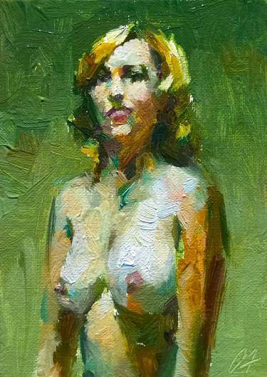 Original Expressionism Nude Paintings by Andy Tschoepe