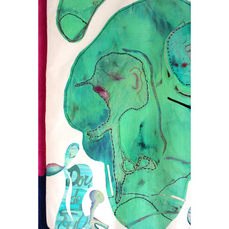 Original Abstract Women Painting by Heloise Delegue