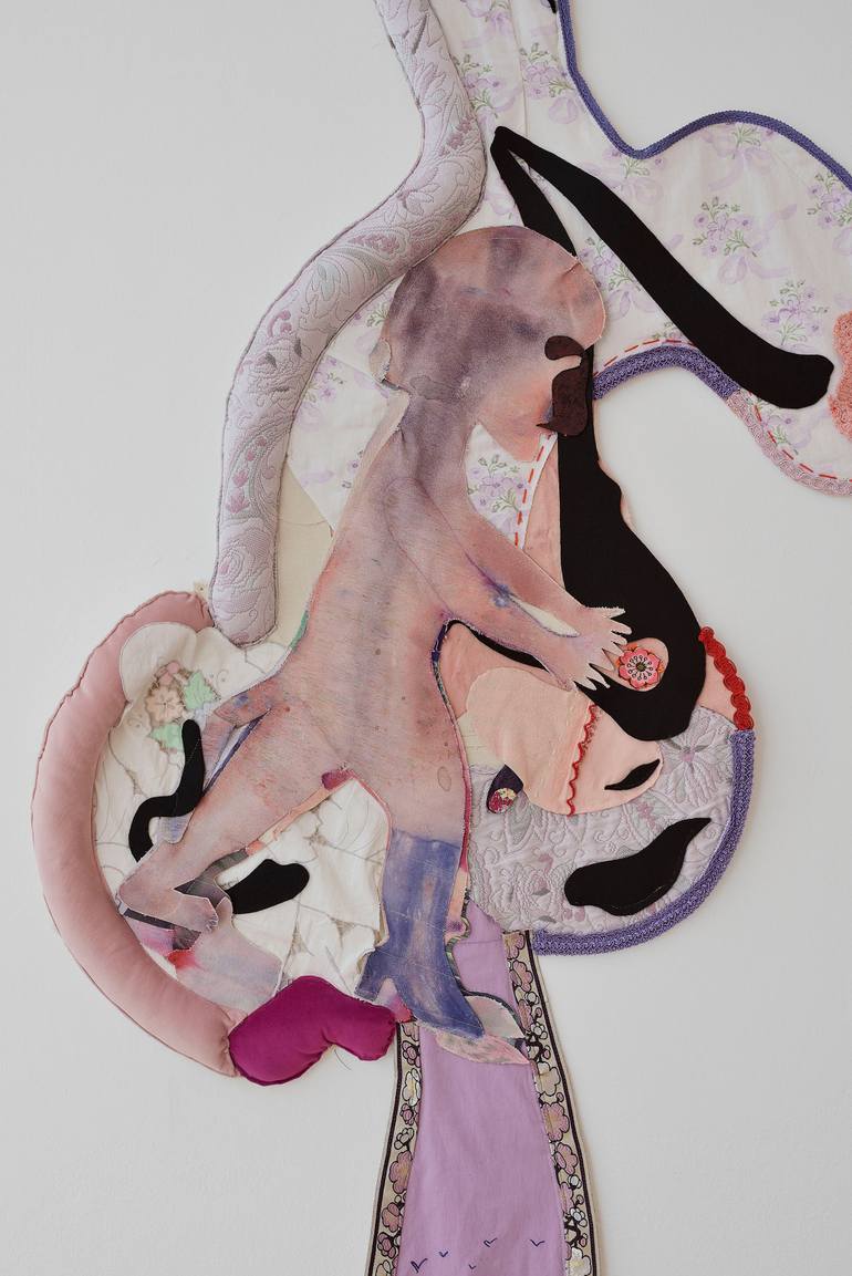 Original Abstract Expressionism Abstract Mixed Media by Heloise Delegue