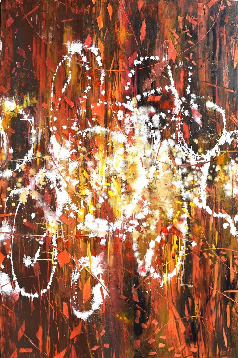 Original Abstract Expressionism Abstract Painting by Stephen Yates