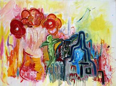 Original Abstract Floral Paintings by Keith Kimmel