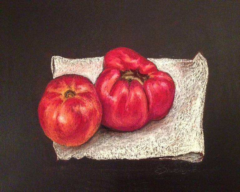 Original Realism Still Life Drawing by Elena Shumskaya