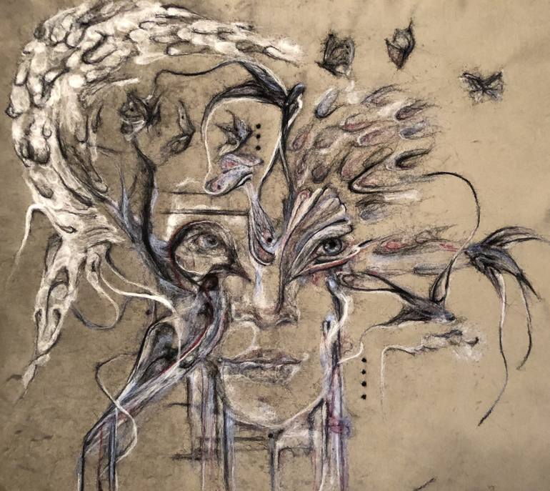 Print of Realism Fantasy Mixed Media by Therese Groeneweg