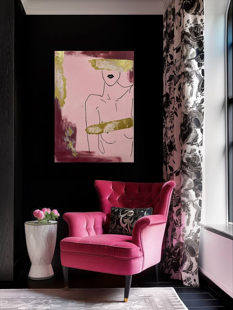 Original Abstract Expressionism Body Painting by Ana Rodrigues