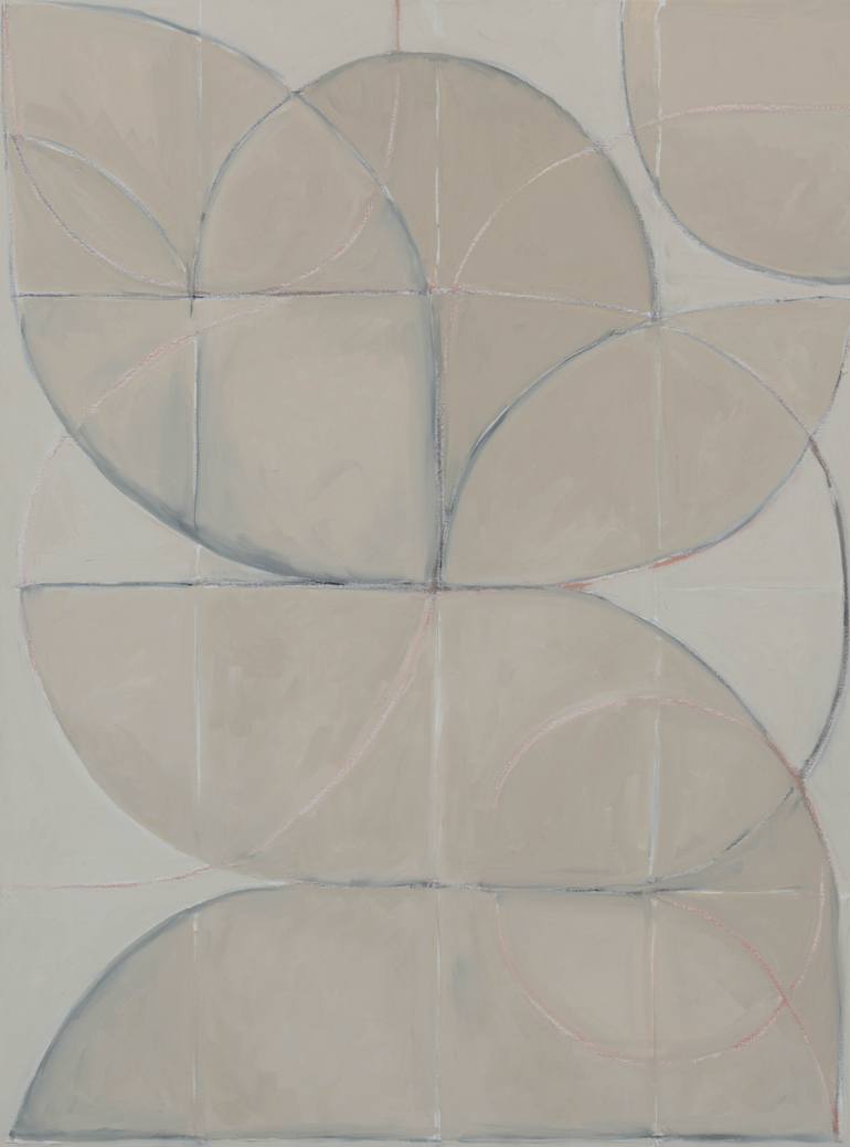 Original Geometric Abstract Painting by Hannah Franco