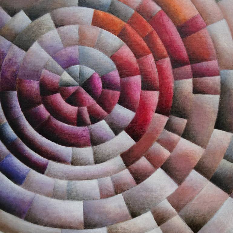 Original Bauhaus Abstract Painting by Katy Wroe
