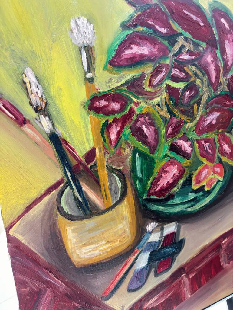 Original Expressionism Still Life Painting by Paramita Rutami