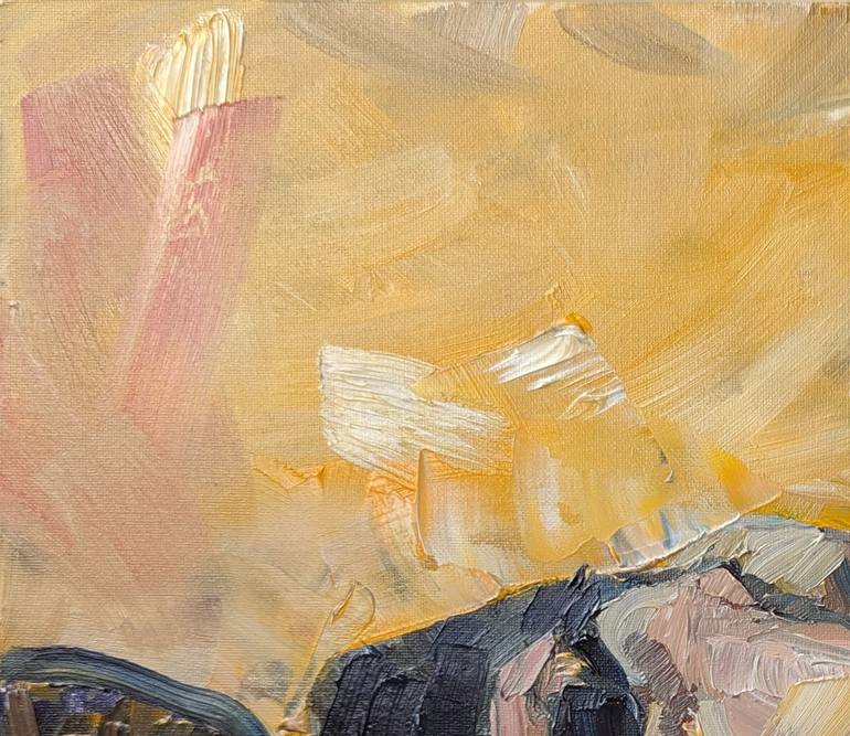 Original Expressionism People Painting by Eva Levy