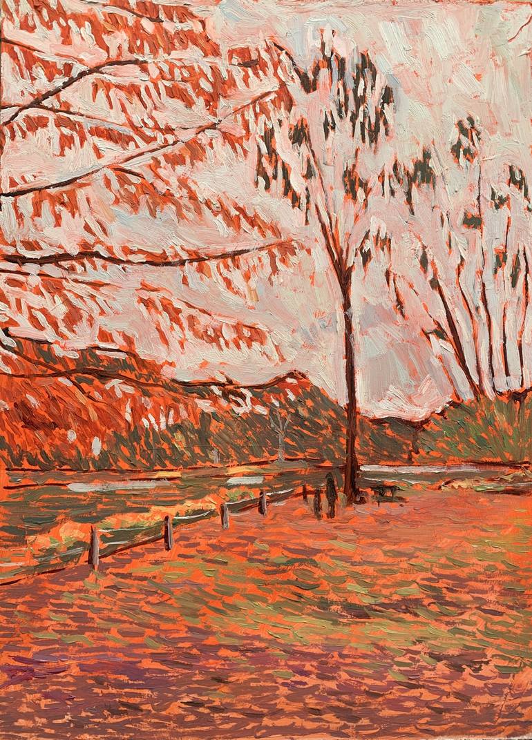 Original Expressionism Landscape Paintings by Zeynep Reis