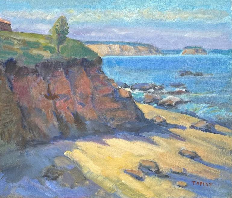 Original Impressionism Beach Paintings by George Tapley