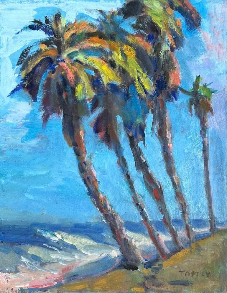 Original Impressionism Beach Paintings by George Tapley