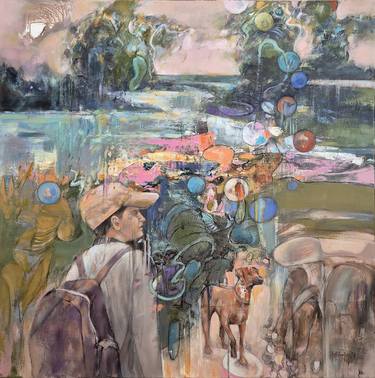 Original Expressionism Landscape Painting by Sorin Dumitrescu Mihaesti