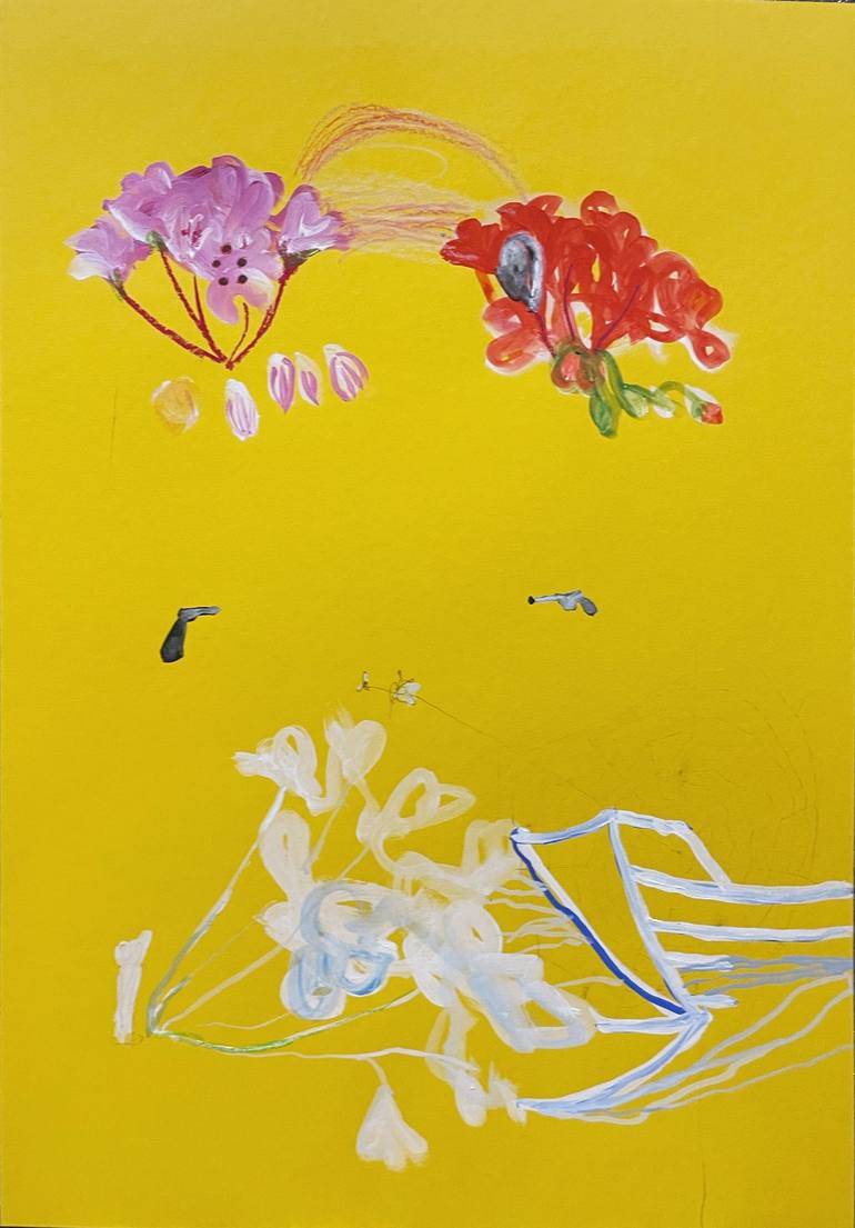 Original Abstract Botanic Paintings by Lucy Ivanova