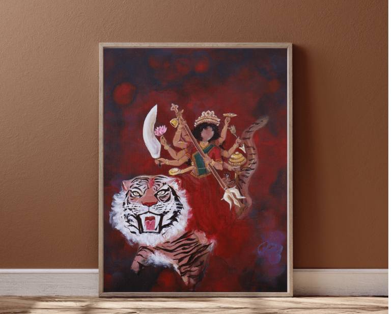 Original Contemporary Religion Painting by Tejal Thakur