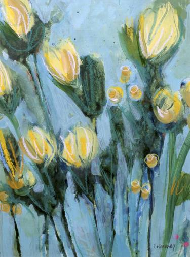 Print of Fine Art Floral Paintings by Manon Miserany