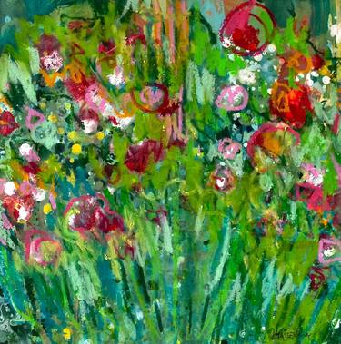 Print of Abstract Expressionism Garden Paintings by Manon Miserany