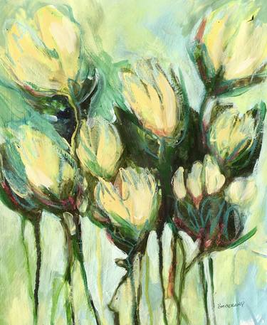 Print of Floral Paintings by Manon Miserany