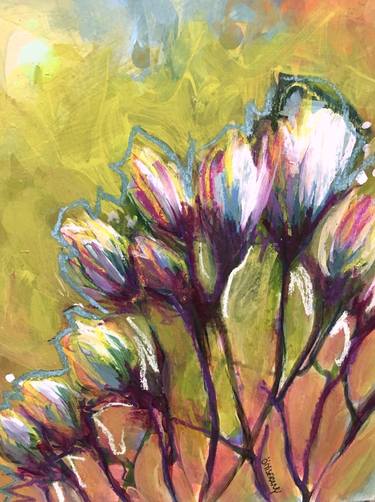 Print of Fine Art Floral Paintings by Manon Miserany